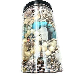 Mystery Jewelry Jar #1882 Wearable Quality Pieces 2lbs Necklace Bracelet Earring